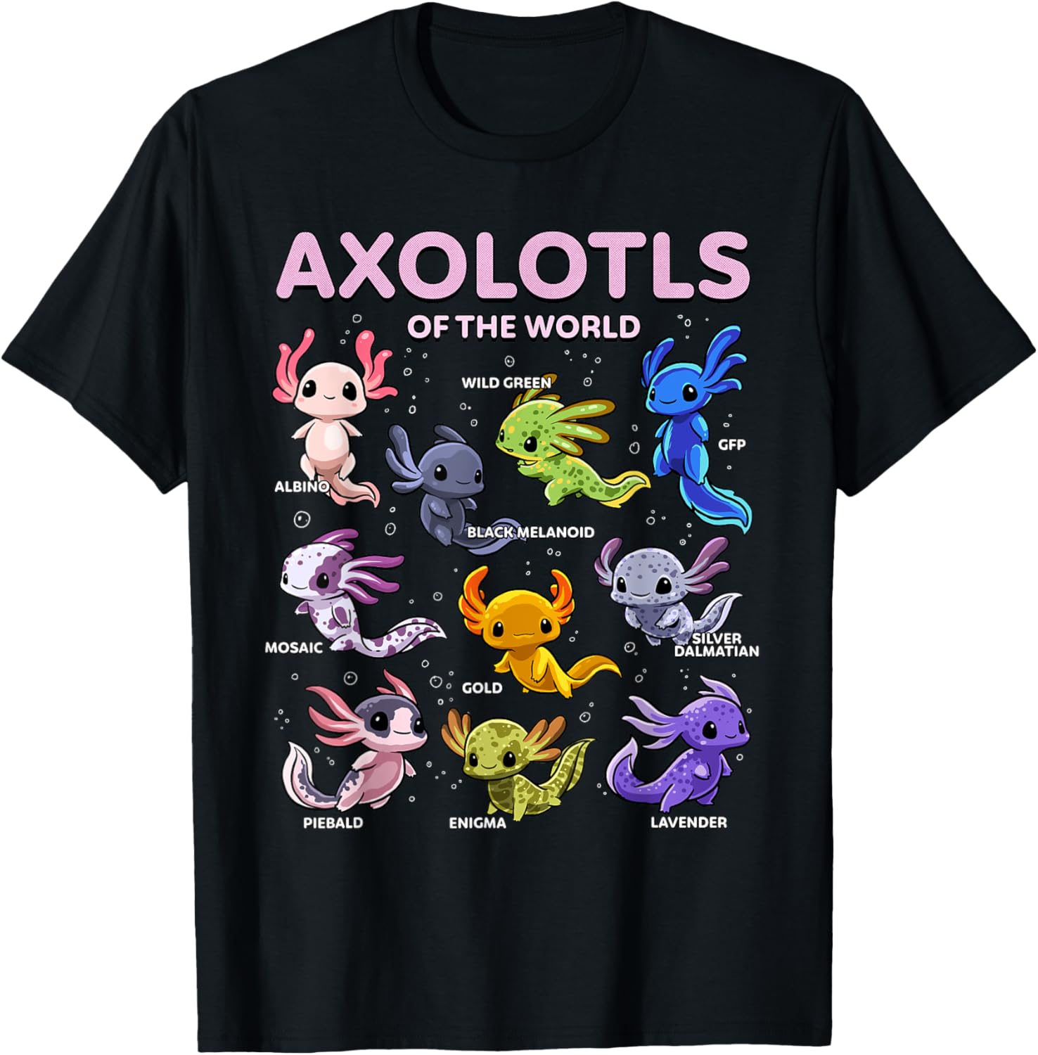Axolotl Kawaii Axolotls of the World Axolotl Animals Apparel Premium Print Hot Right Now
