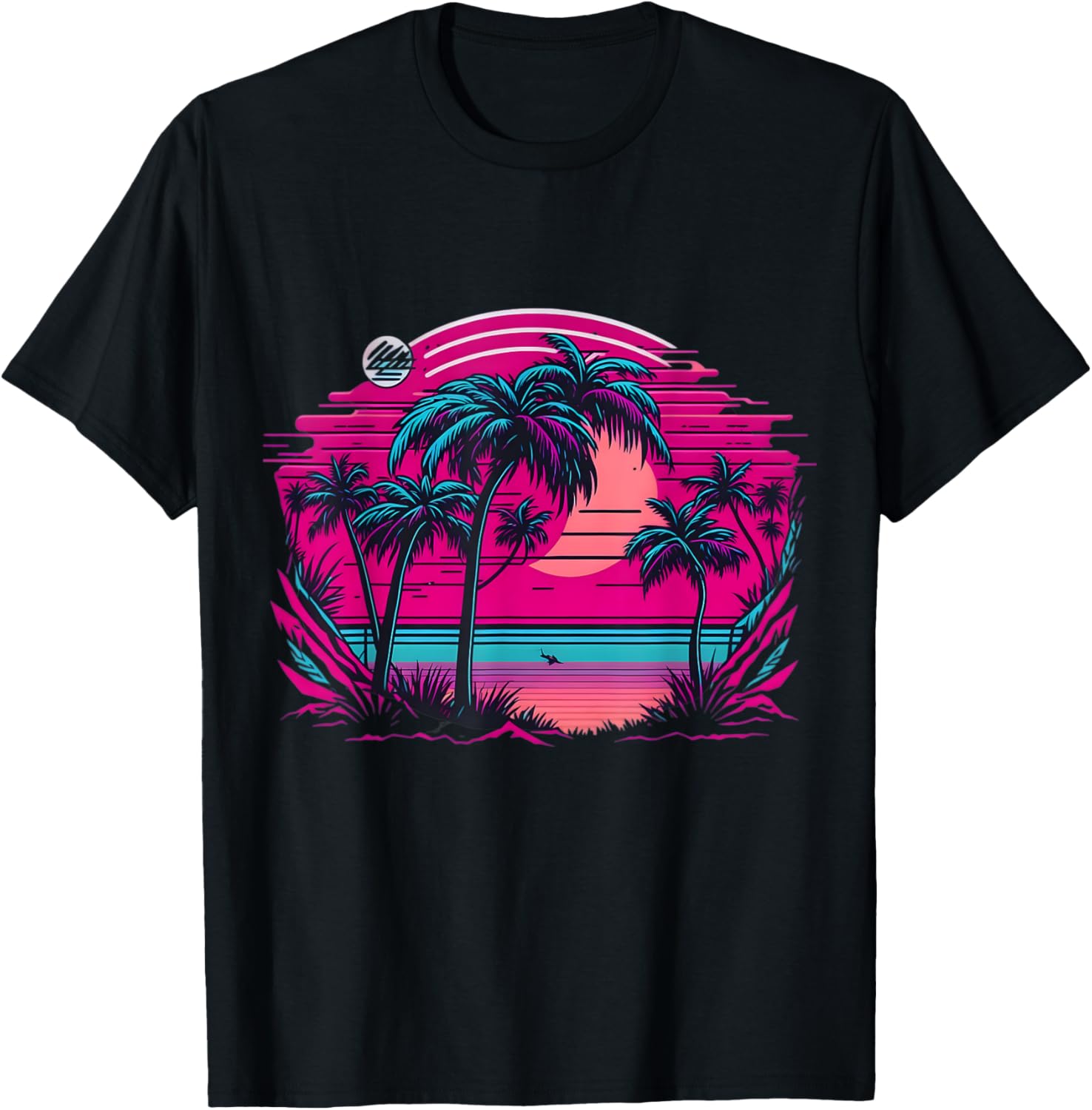 90s Vaporwave Aesthetic Palm Trees Retro 80s Art Vaporwave Apparel Vintage Illustration