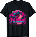 90s Vaporwave Aesthetic Palm Trees Retro 80s Art Vaporwave Apparel Retro Art Style