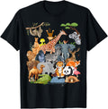 Men Women and Kids Wildlife Zoo Day Party Cute 22 Animals Apparel Trending US Everyday Wear