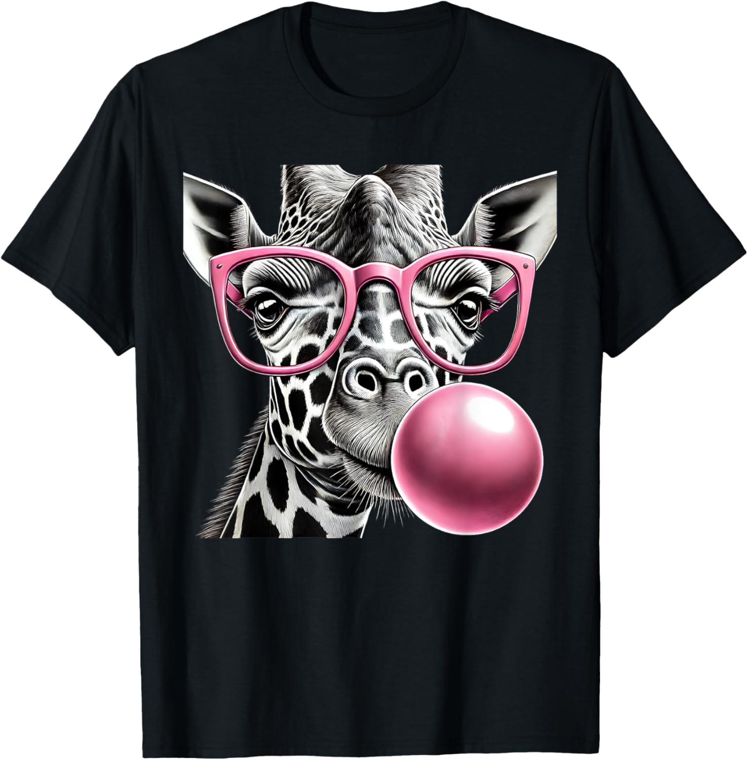 Giraffe Women Giraffe Face with Sunglasses Wild Animal Cute Apparel Premium Print Hot Right Now