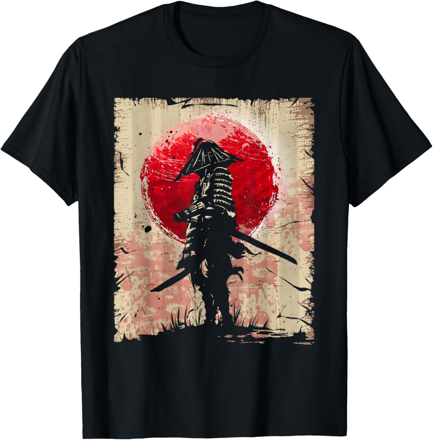 Japanese Art Samurai Vintage Fighter Retro Design Apparel Nostalgic Artwork