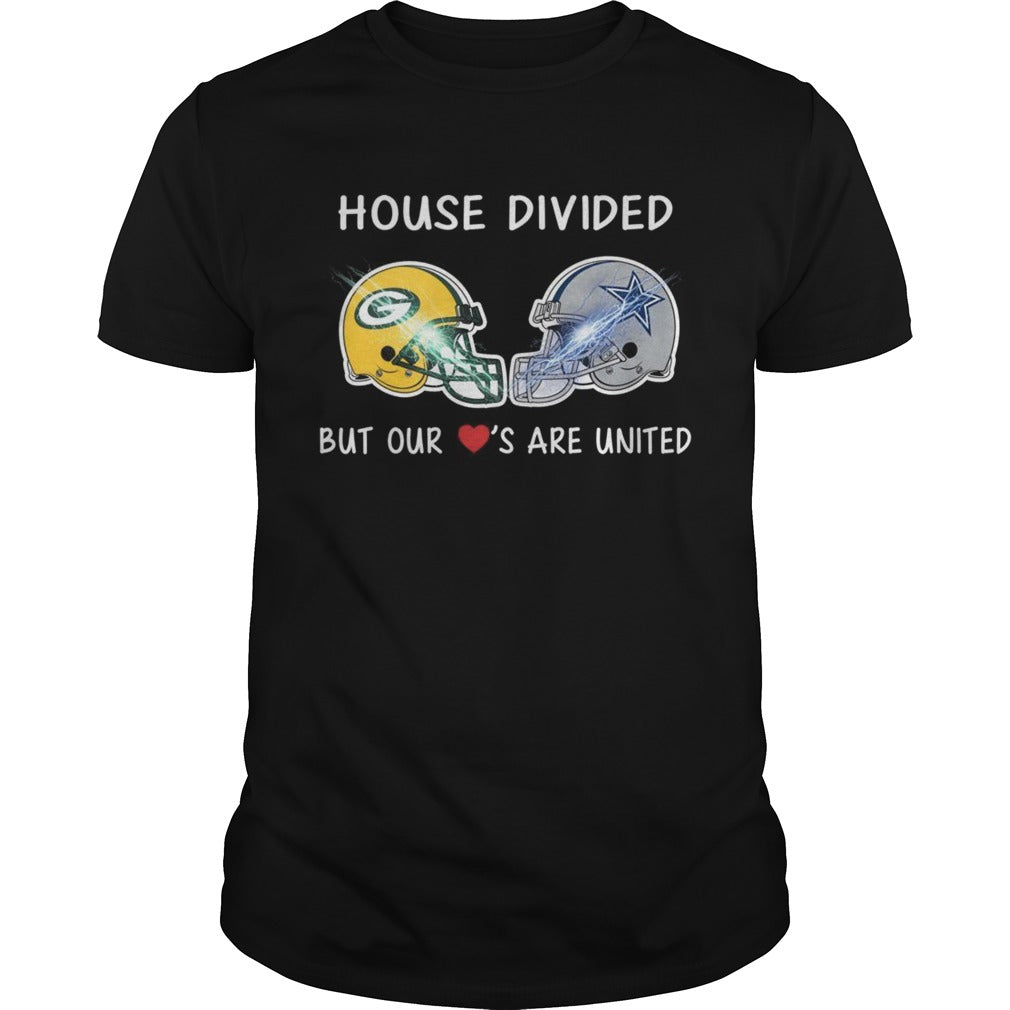 Green Bay Packers and Dallas Cowboy house divided but our loves are united shirt