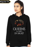 Queens Are Born In May Game Of Thrones Black Girl's Hoodie