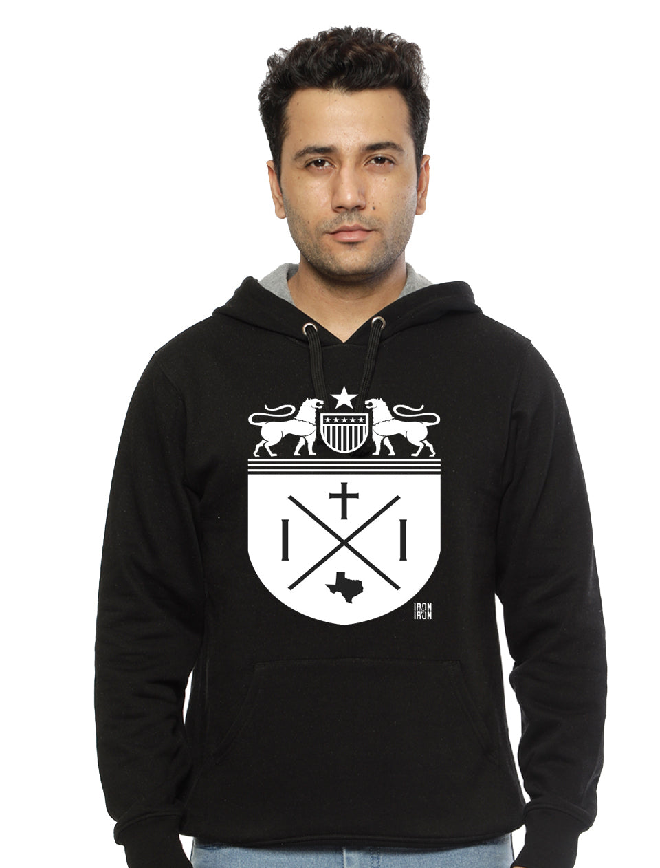 Iron Crest Black Hoodie