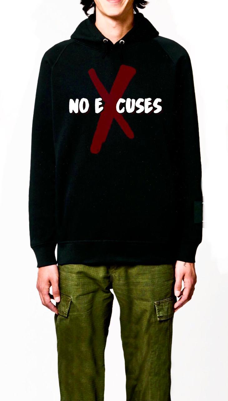 No Excuses Black Hoodie