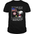 Snoopy and Woodstock Alabama Crimson Tide our flag does not fly shirt