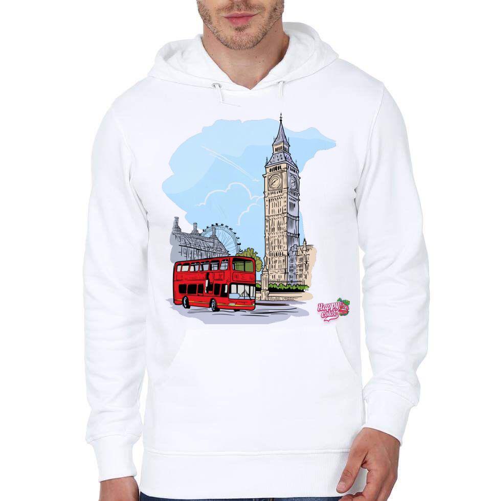 Westminster Abbey London White Hoodie