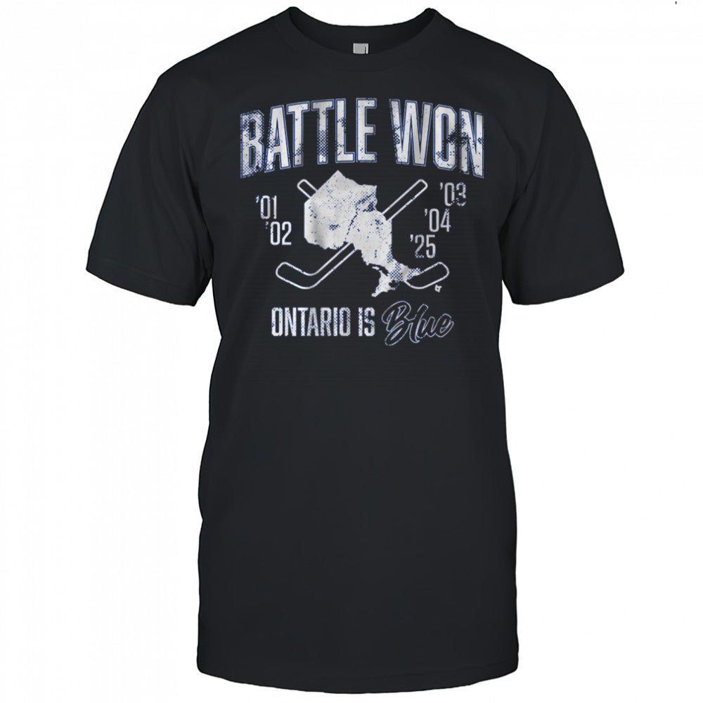 Battle Won Ontario Is Blue ’01 – ’25 t shirt