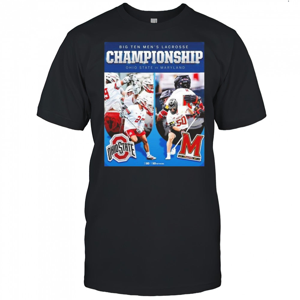 Big Ten Men’s Lacrosse Conference Tournament Championship Ohio State Buckeyes Vs Maryland Terrapins Shirt