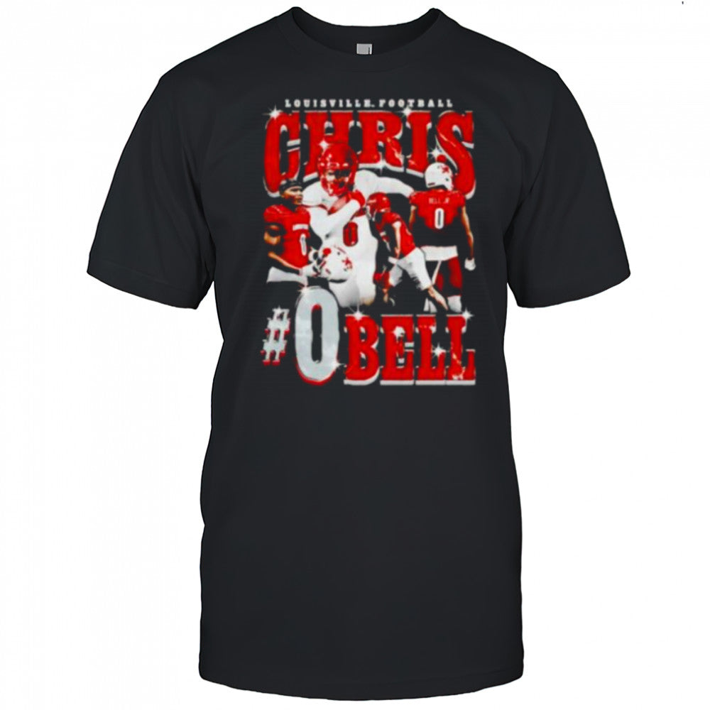 Chris Bell 90’s picture collage Louisville football shirt
