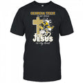 Georgia Tech in my veins Jesus in my heart mascot shirt