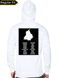 Hun Dus Punjab Map White Hoodie