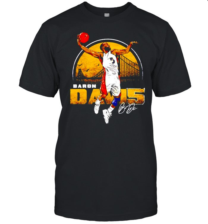 Golden State Throwbacks Baron Davis Bay Area signature shirt