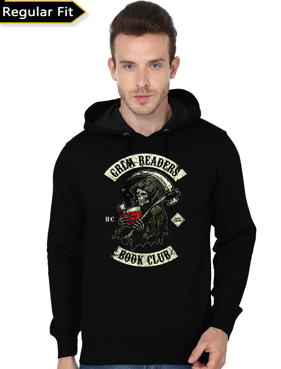 Grim Readers Book Club Black Hoodie