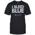 I Bleed Blue Buffalo Bills Logo T Shirt