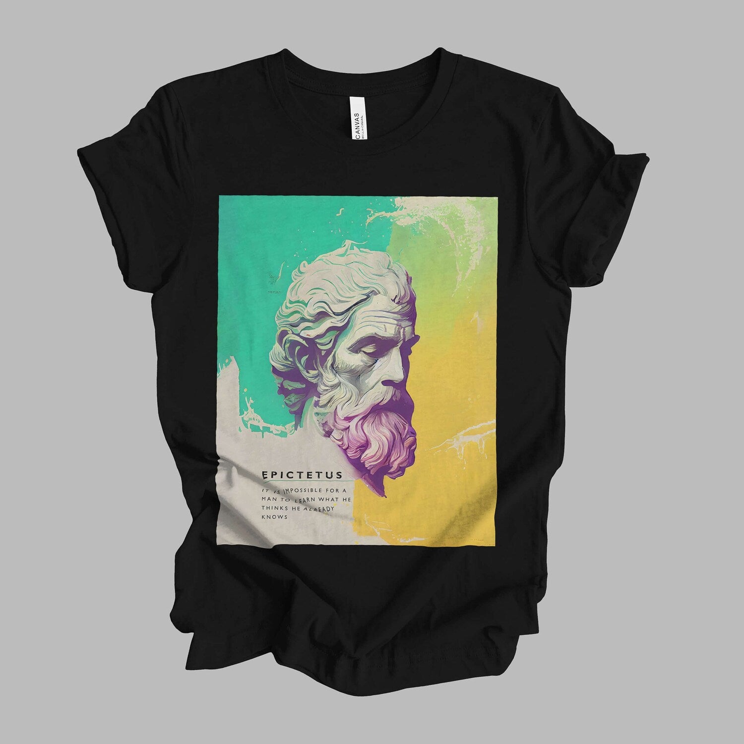 Epictetus Watercolor Minimalist T-Shirt | Philosophy Gift Unisex Tshirt Shirt | Mindspring Retreat