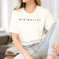 Minimalist Shirt, Unique Typography Minimalist Tee, Chic Trendy Minimalist T-Shirt, Perfect Modern Simple Wardrobe Essentials