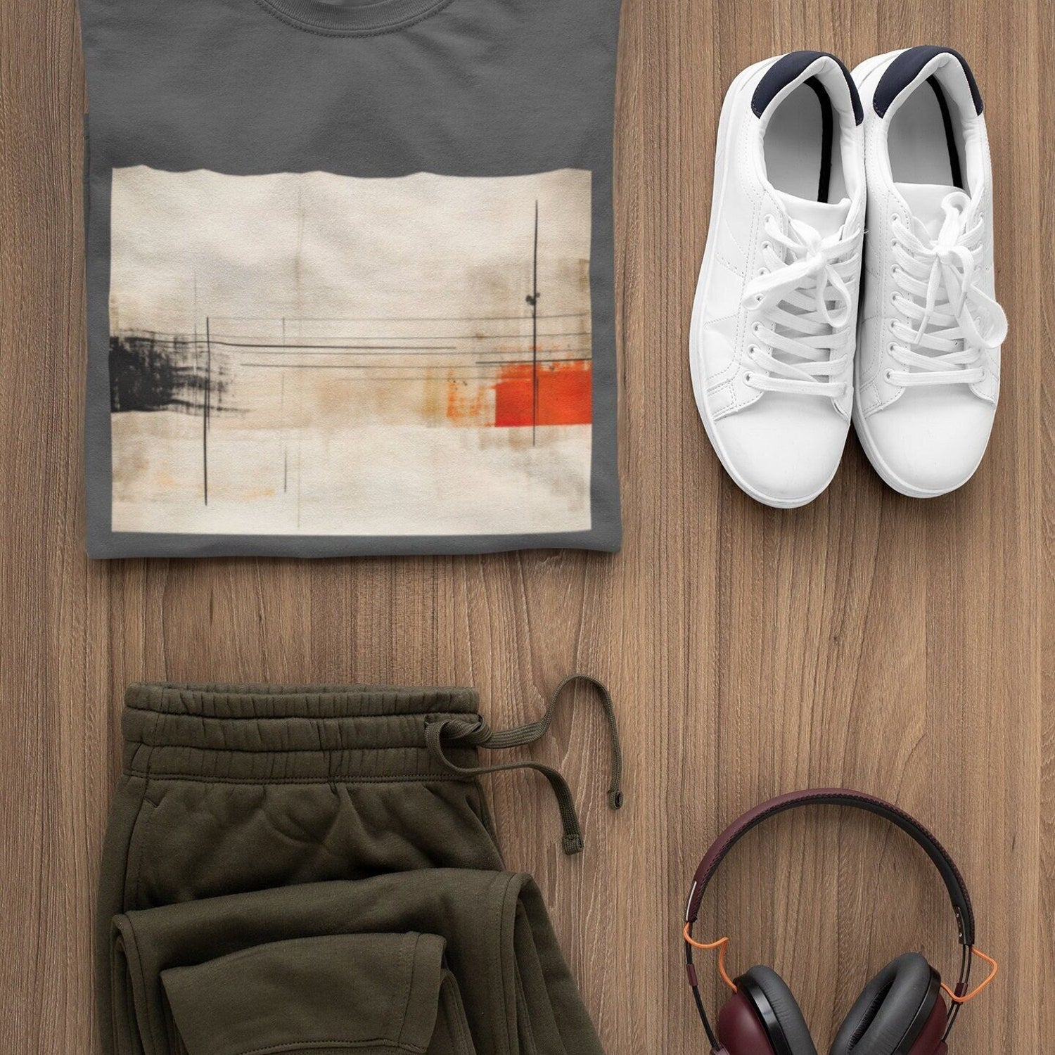 Abstract Painting T-Shirt - Short Sleeve - Original Modern Art Print - Minimalist Tee