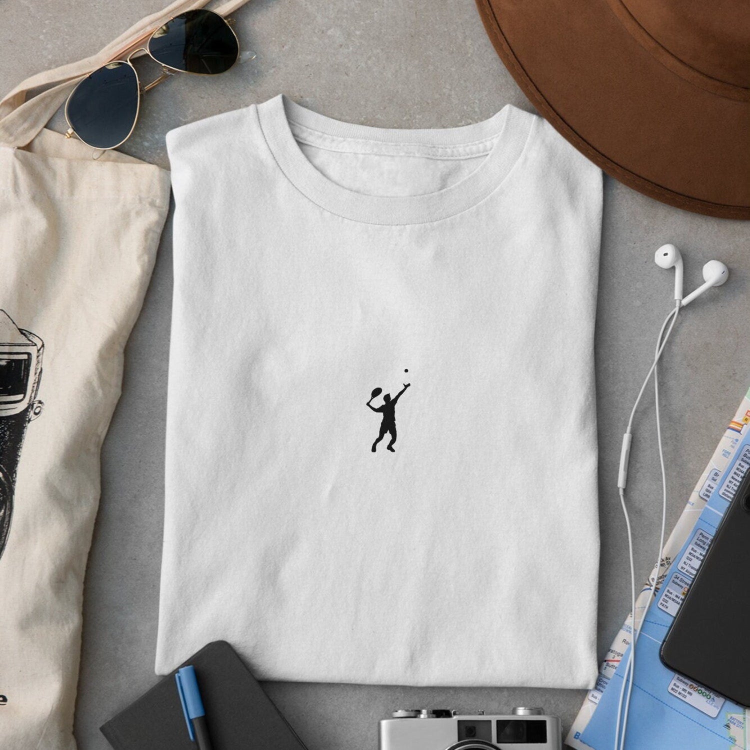 Tennis Player T-Shirt, Tennis Shirt, Minimalist Tennis Design, Cute Tennis Tee, Tennis Gifts, Tennis Lover Shirt, Sports Mom T-Shirt