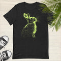 Graphic Bunny T-shirt Minimalist Rabbit Tee Neon Bunny Tshirt Animal Print Top Baby Bunny Tee Unisex T-shirt Gift For Rabbit Lover