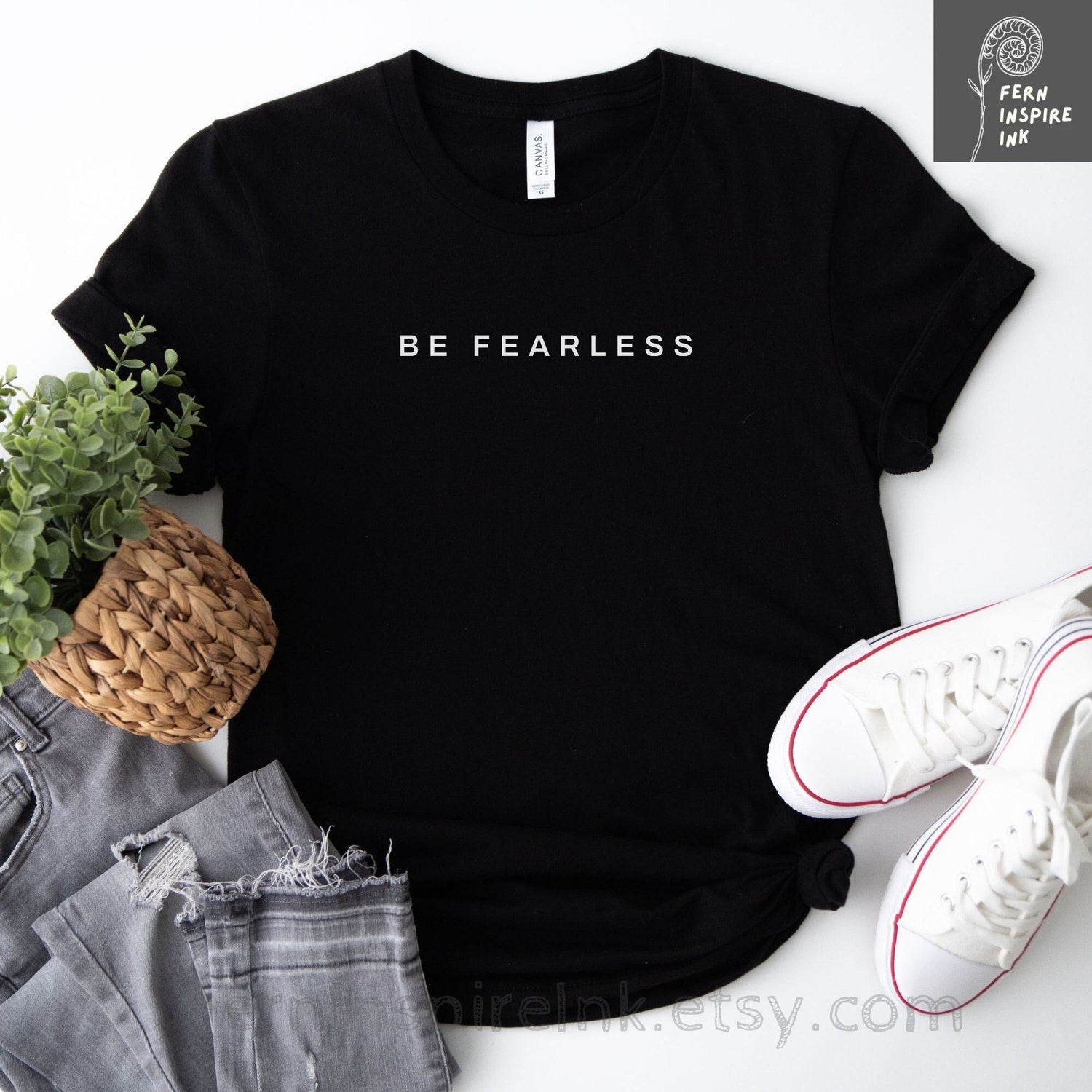 Fearless T-Shirt: Minimalist Statement Tee