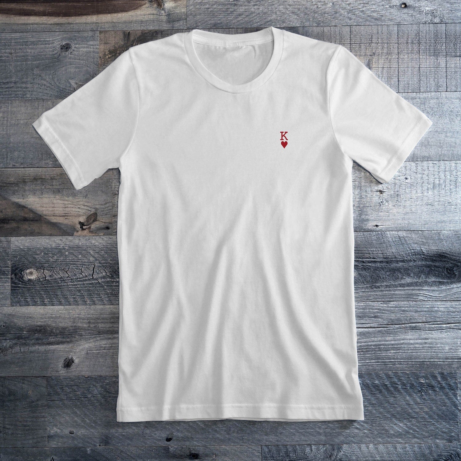 King Of Hearts T-Shirt | Queen Of Hearts T-Shirt | Gift for Her | Gift for Him | Gift T-Shirt | Minimalist T-Shirt | Reflective logo