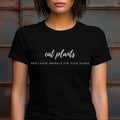 Vegan Minimalist T-shirt Unisex Gift For Animal Liberation Activist Tshirt Eat Plants Gift Ideas For Plant Based Tee-Shirt Leave Animal Fuck