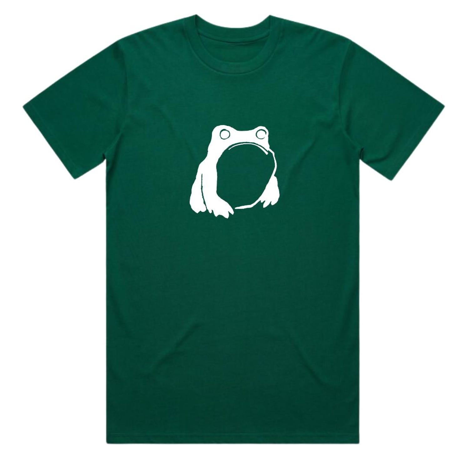 Heavyweight Organic Cotton Matsumoto Hoji Frog T-Shirt – Hand Screen Printed, Perfect Gift for Frog Lovers