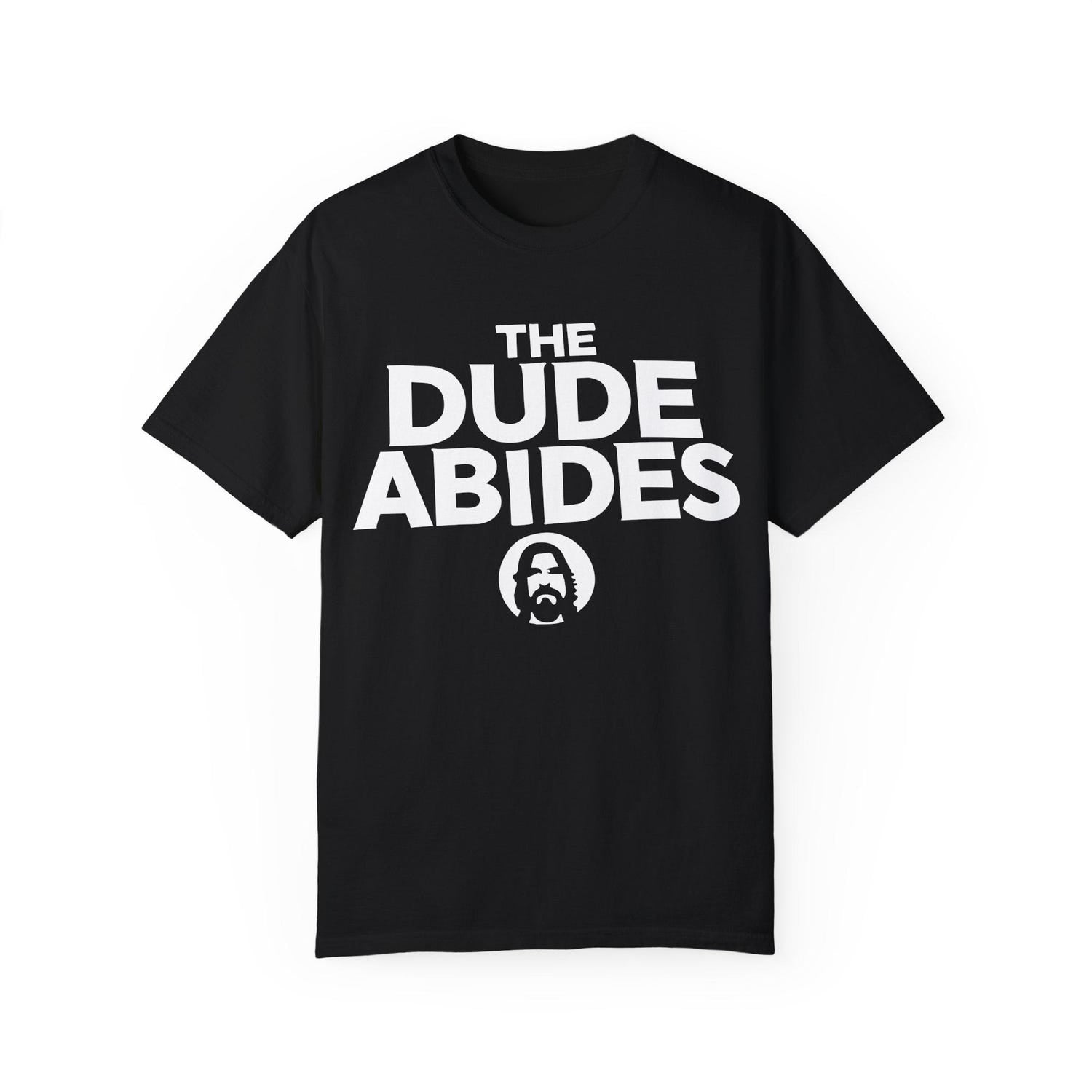 The Dude Abides Minimalist T-Shirt Black & White