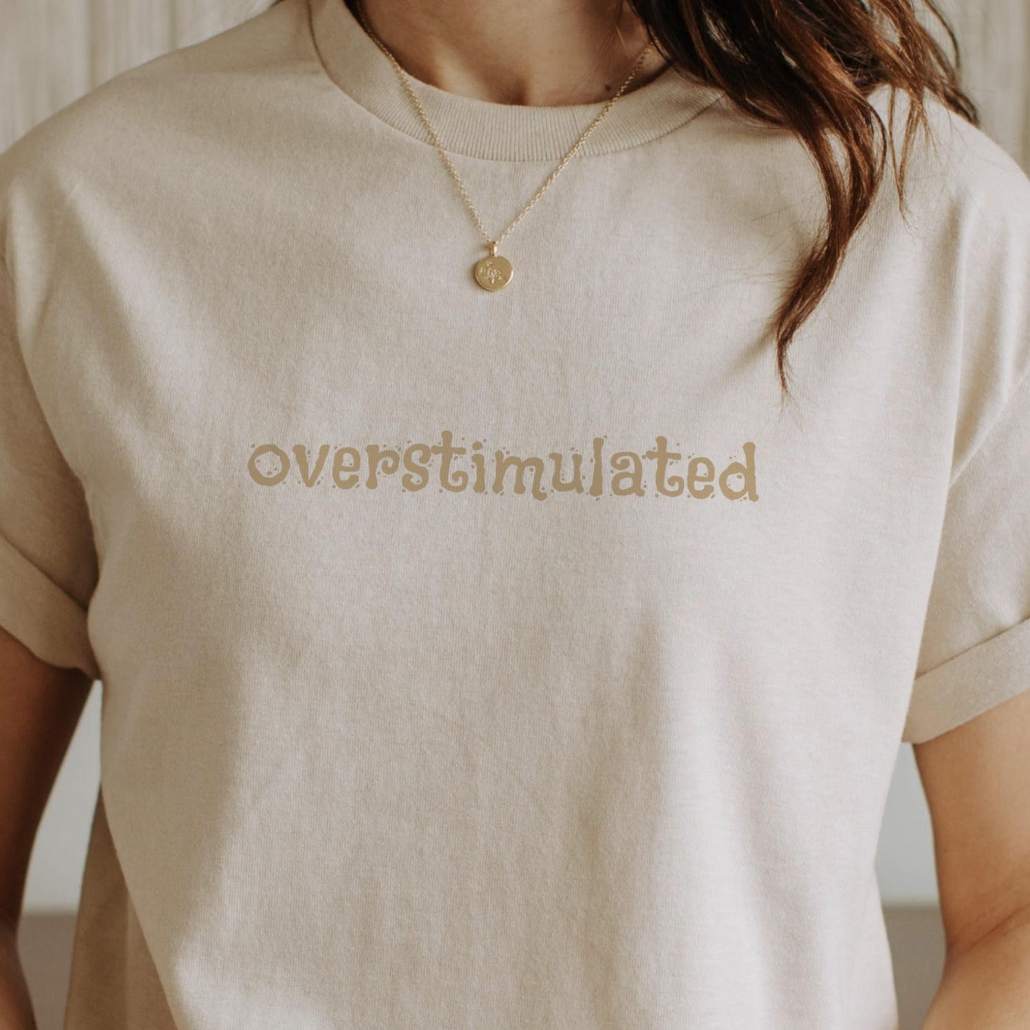 Calming Overstimulated Shirt, sensory-friendly minimalist t-shirt for neurodivergent sensory overload, autistic burnout shirt, gift for ADHD