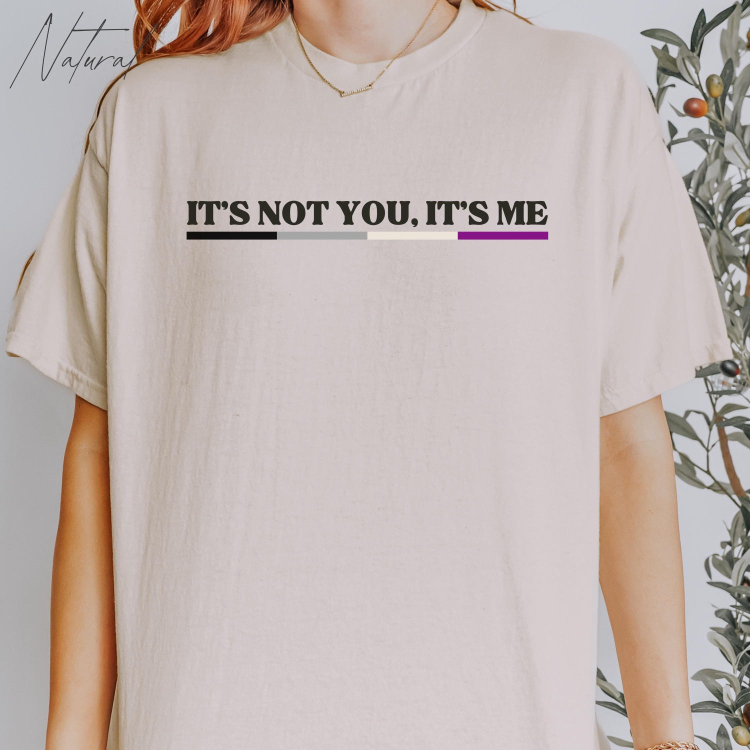 Asexual Minimalist graphic shirt, Ace flag, Cool Queer Gift, LGBT Pride Merch, Ace Pride tshirt, Gift for Pride Month, It's not you, it's me