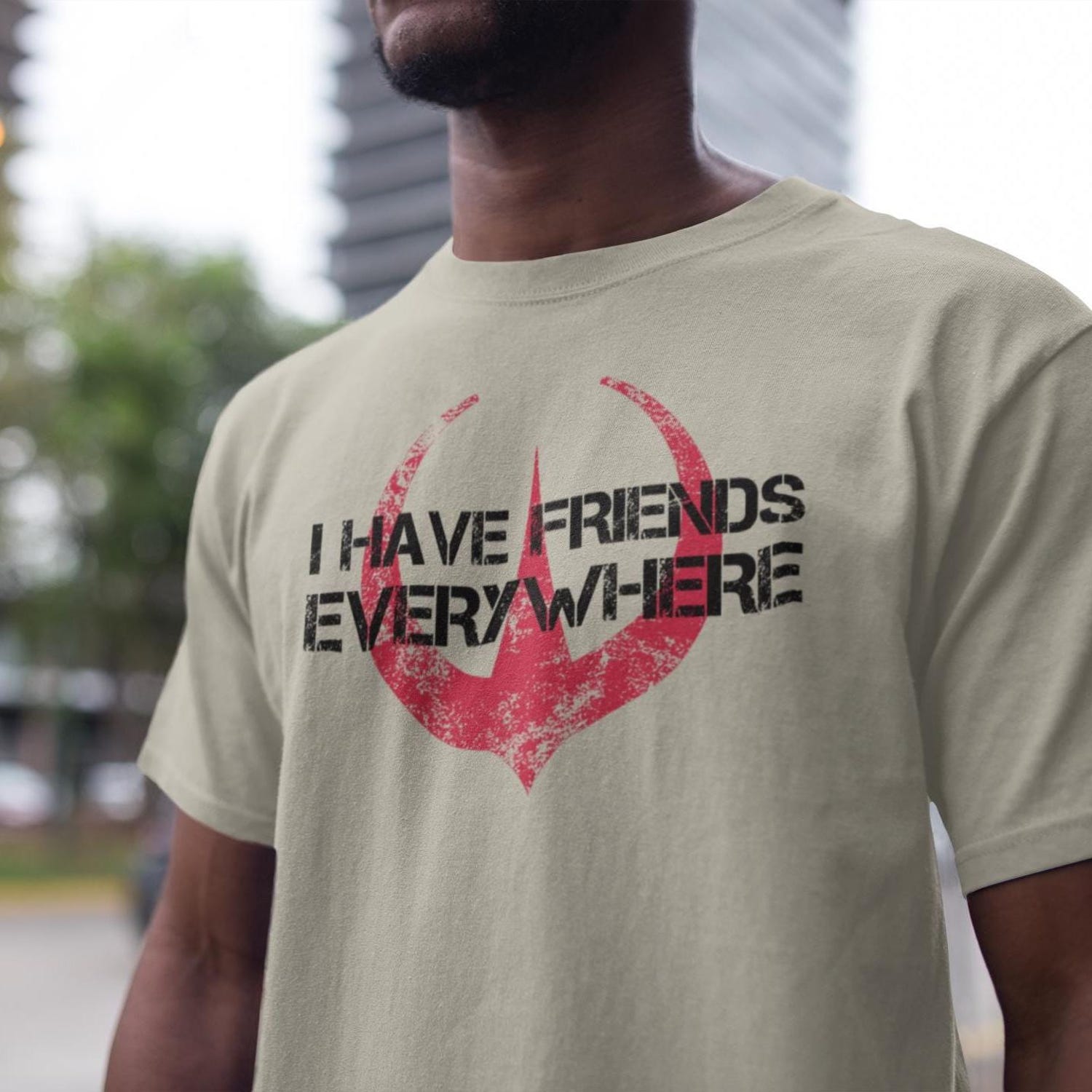 I Have Friends Everywhere Unisex Jersey Tee, Andor Inspired Shirt, Short Sleeve T-Shirt, Graphic Tee, Gift for Friends, Minimalist Tee