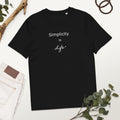 Organic Cotton Minimalist T-Shirt: Simplicity Is Life Inspirational Tee