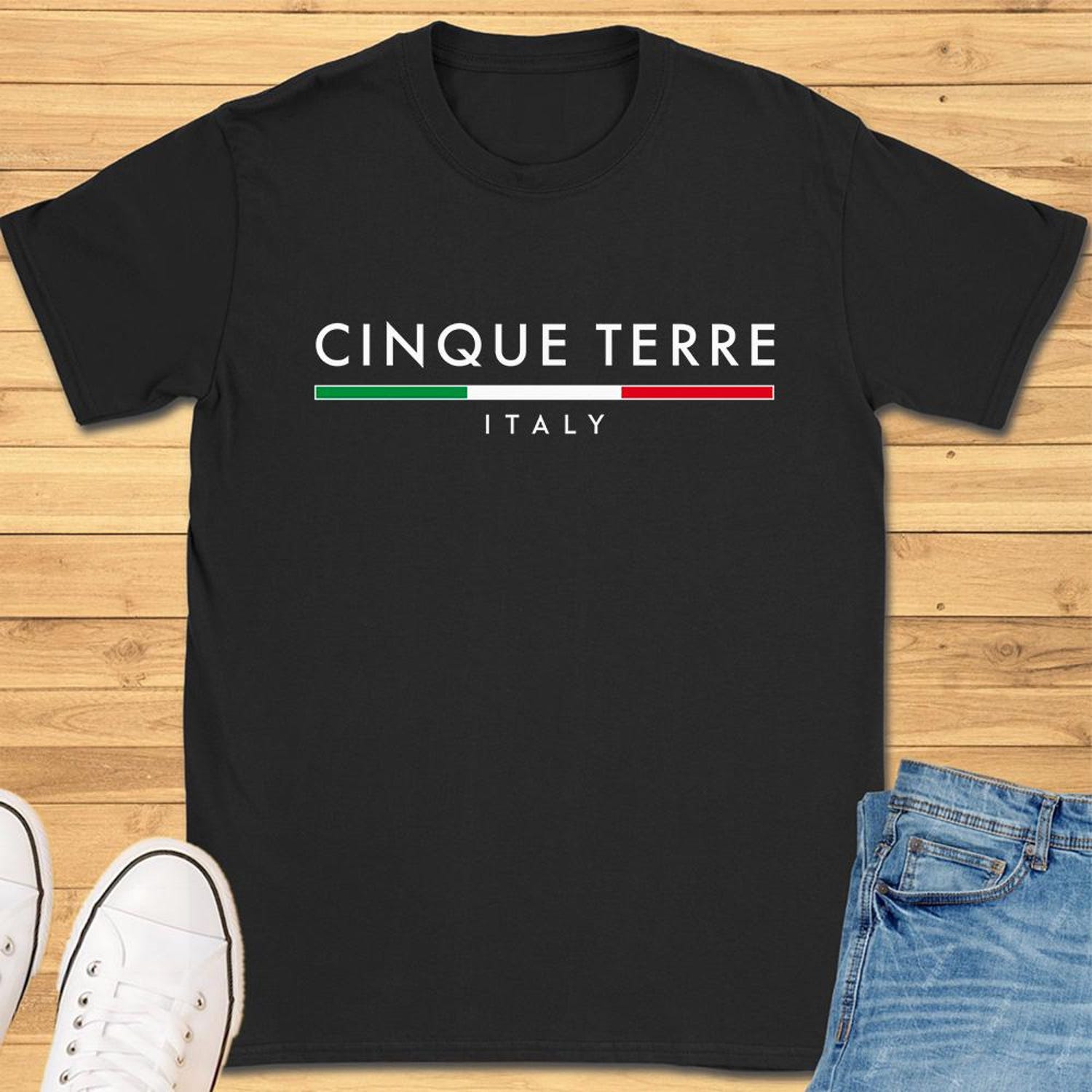 Cinque Terre Italy Minimalist T-Shirt