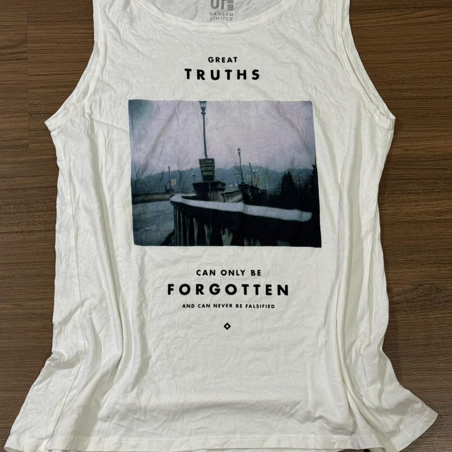 Quote Graphic Print T-Shirt, Minimalist Streetwear Top - Unisex XL