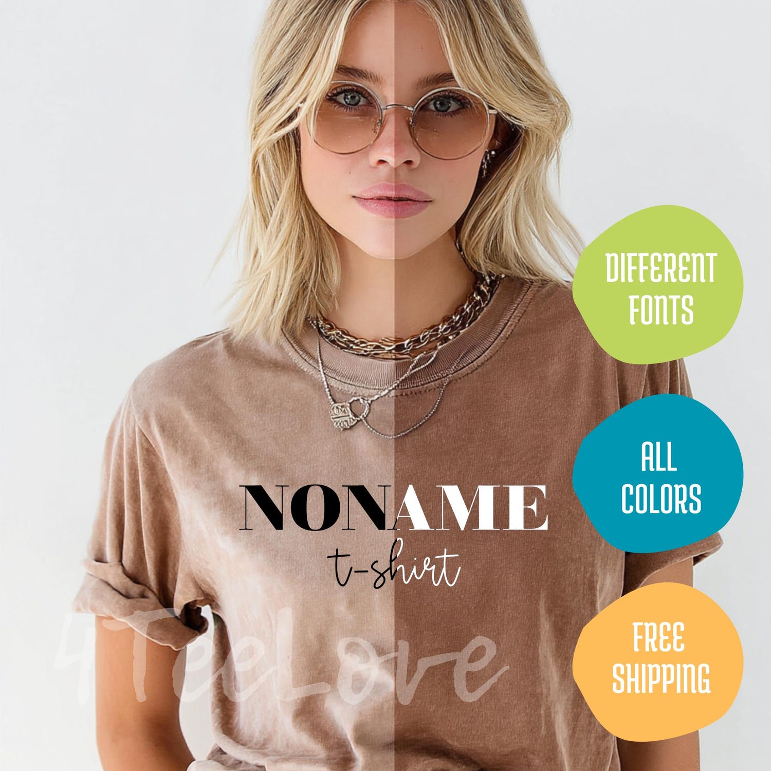 Noname Graphic Tee, Anti Logo Minimalist T-Shirt, Unique Typography Top, Trendy Streetwear Outfit, Cool Gift for Him Her