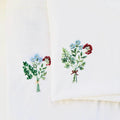 Minimalist Embroidered Flowers T-Shirt – Handmade Gift