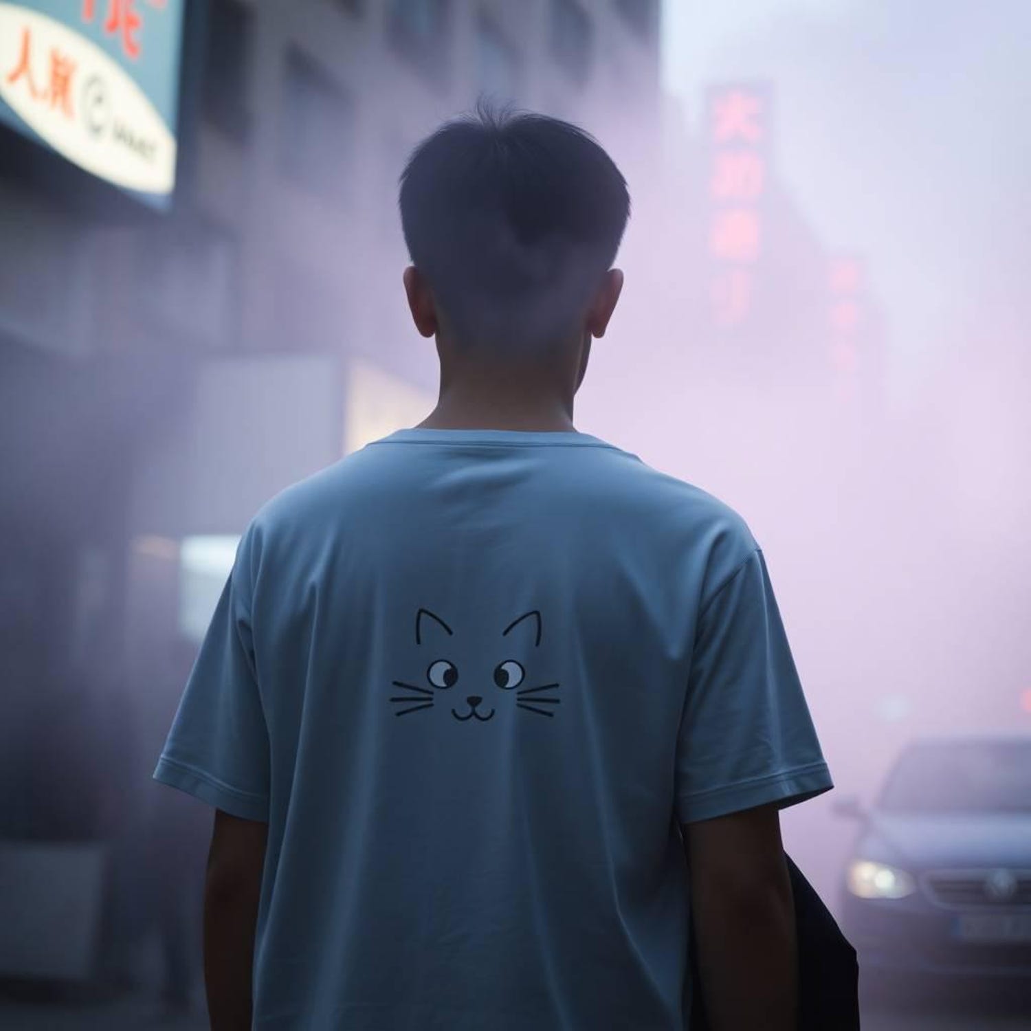 Customizable Minimalist T-Shirt with cute sketch of a cat, Cute Kitty Shirt, Simple Cat Design Top, Cat