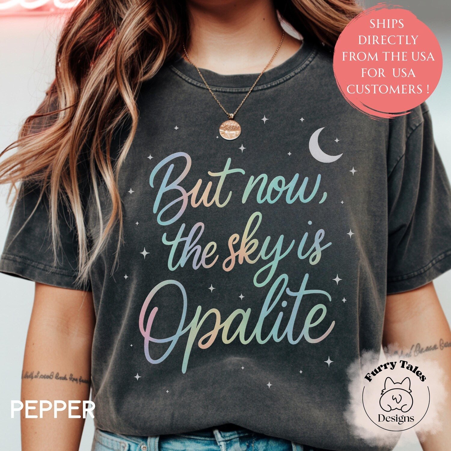 Opalite Showgirl Shirt, But Now The Sky Is Opalite TS Inspired Graphic Tee, Dancing In The Lightening, Comfort Colors Youth Adult Shirt