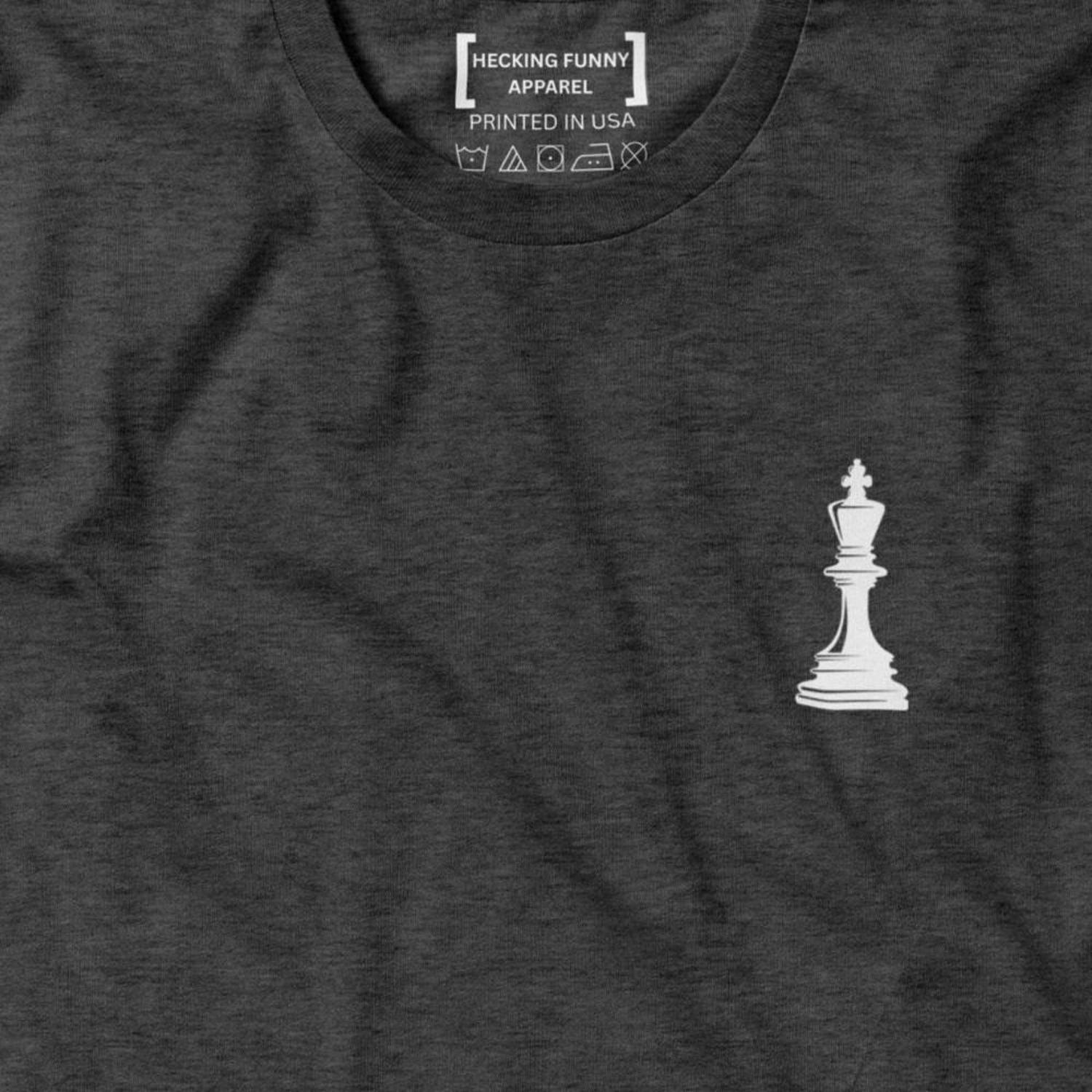 Chess King Pocket Shirt, Chess Piece Minimalist T-Shirt, Chess Lover Tee, Gift for Chess Player, Chess Gift for Kids