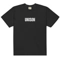 UNISON CLASSIC Heavyweight Tee, Garment-Dyed Luxury Streetwear, Premium Cotton, Minimalist Logo Shirt