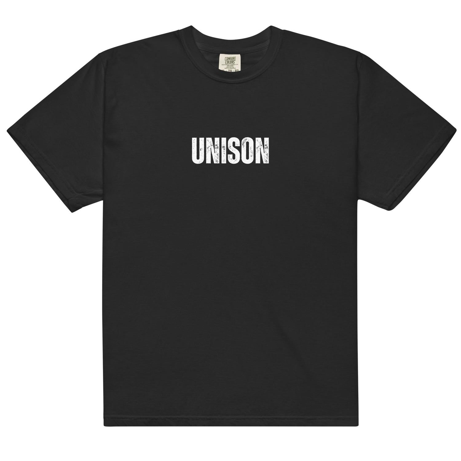 UNISON CLASSIC Heavyweight Tee, Garment-Dyed Luxury Streetwear, Premium Cotton, Minimalist Logo Shirt