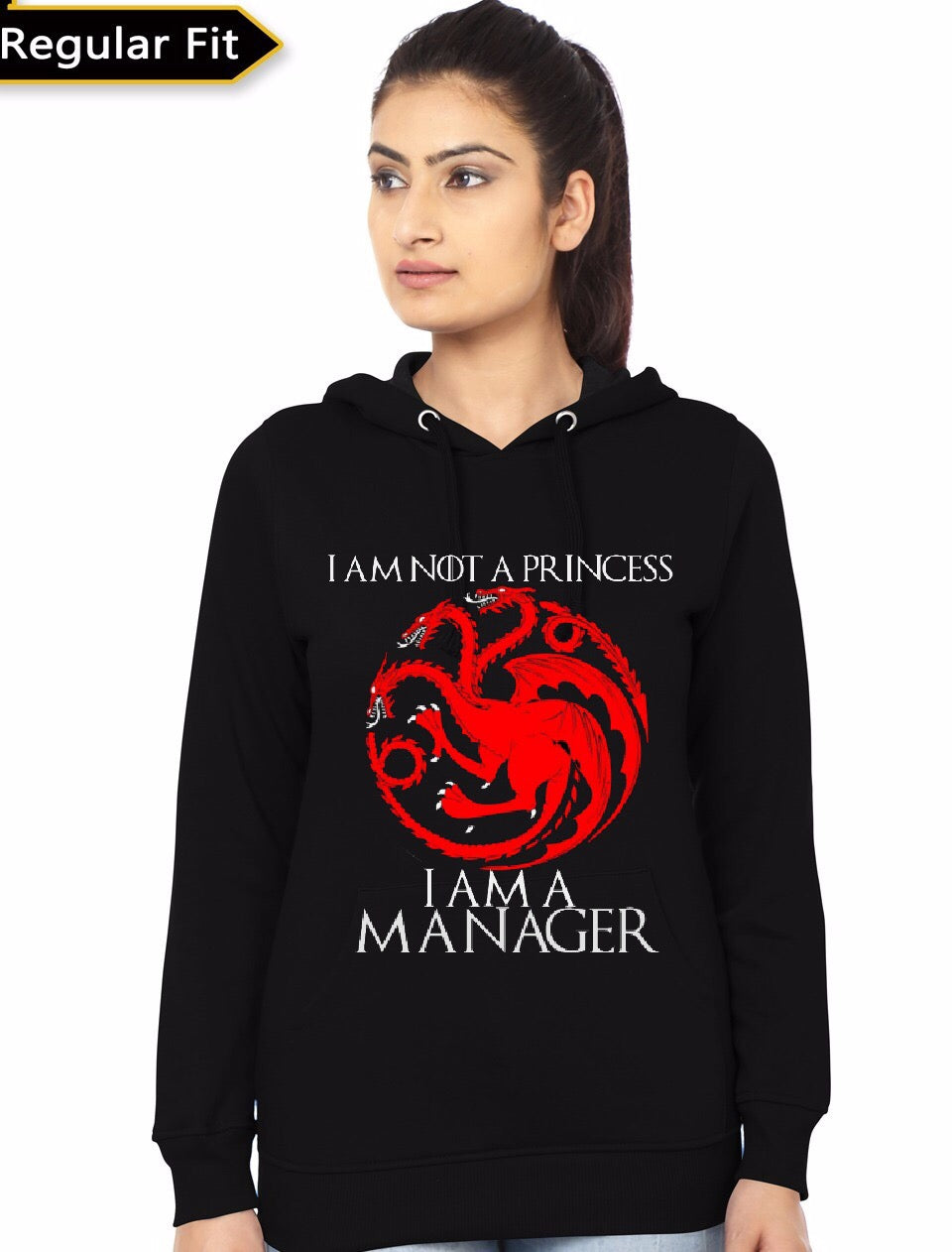 I Am Manager Black Girl's Hoodie