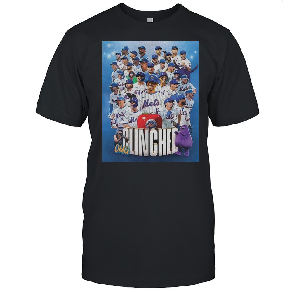 New York Mets OMG MLB Baseball Team Clinched Shirt