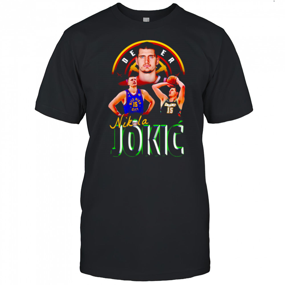 Nikola Jokic Denver Nuggets Vintage Bootleg Basketball shirt