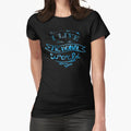 "I live in a fictional world" Fitted T-Shirt for Sale by FandomizedRose