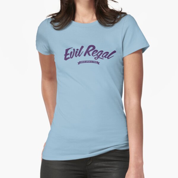 "Once Upon a Time - Evil Regal - Purple" Fitted T-Shirt for Sale by VancityFilming