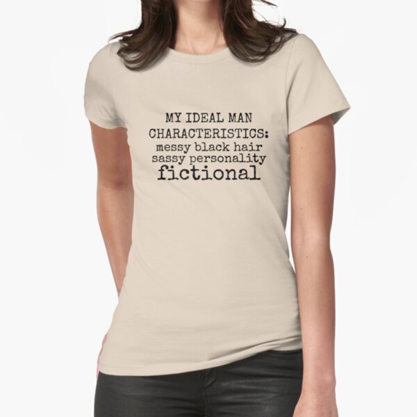 "fictional and sassy" Fitted T-Shirt for Sale by FandomizedRose
