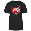 Smoke heart Kansas City Chiefs and Oklahoma Sooners shirt